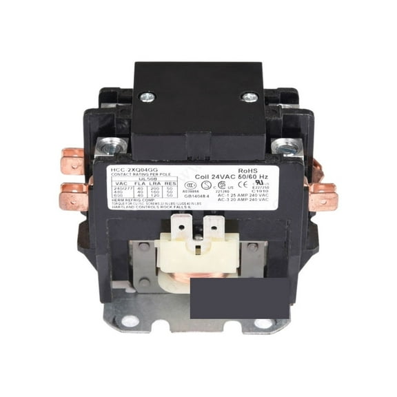 Match Replaces AC Contactor For Air Conditioning Coil Condenser Compressor Contactor, For Hvac Motor, Power Distribution ,Replace Most