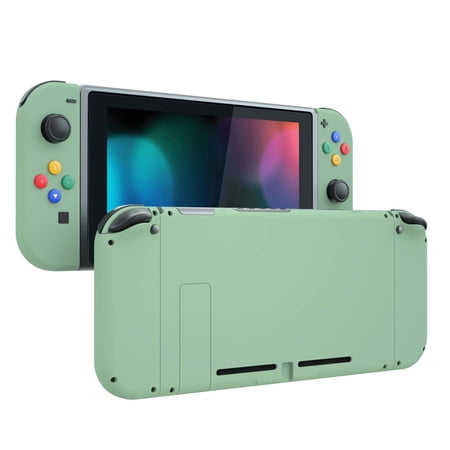 Matcha Green Replacement Custum DIY Backplate Handheld Shell w/Colorful Buttons for Nintendo Switch