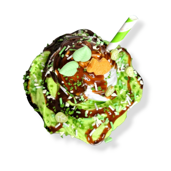 Matcha Green Tea Sundae Handmade Scented Butter Slime Hoshimi Slimes