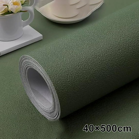 Matcha Green Vinyl Wallpaper With High Color Retention For Bright Spaces