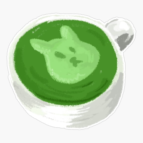 Matcha Latte Er, Phone Decal Water Bottle Stickers Car Decals, Funny Birthday Gift