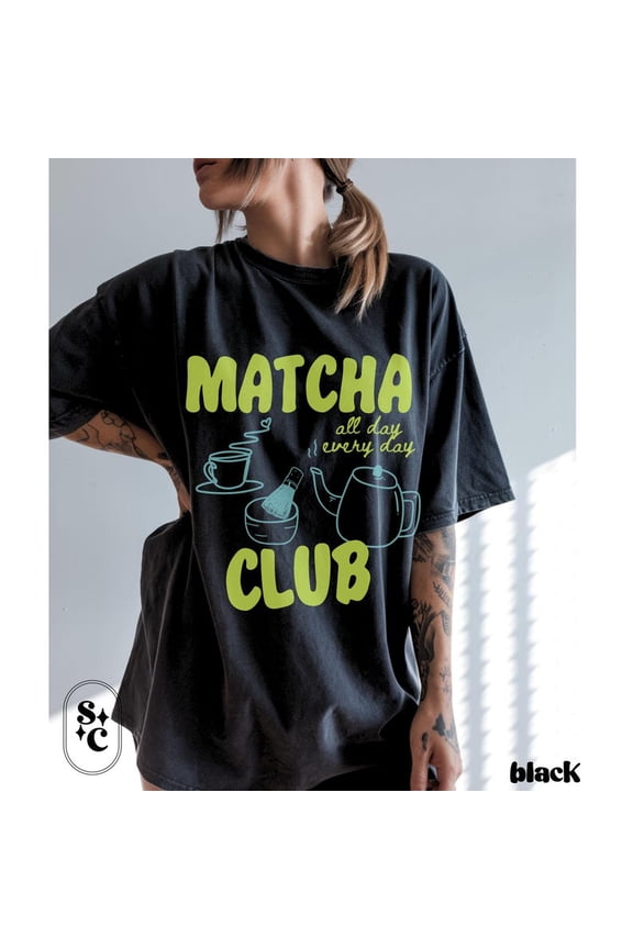 Matcha Latte Lover Green Tea Brunch Breakfast Club Tee