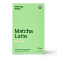 thumbnail image 1 of Morning Made Ceremonial Grade Organic Matcha Latte Powder, Vanilla, 10 pack (0.18oz ea), 1 of 11