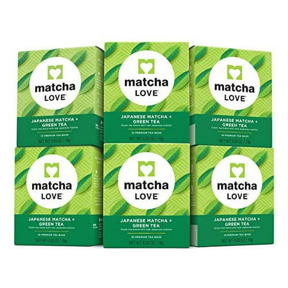 Matcha Love In Matcha Green Tea Traditional Flavor - Case of 6 - 10 BAGS
