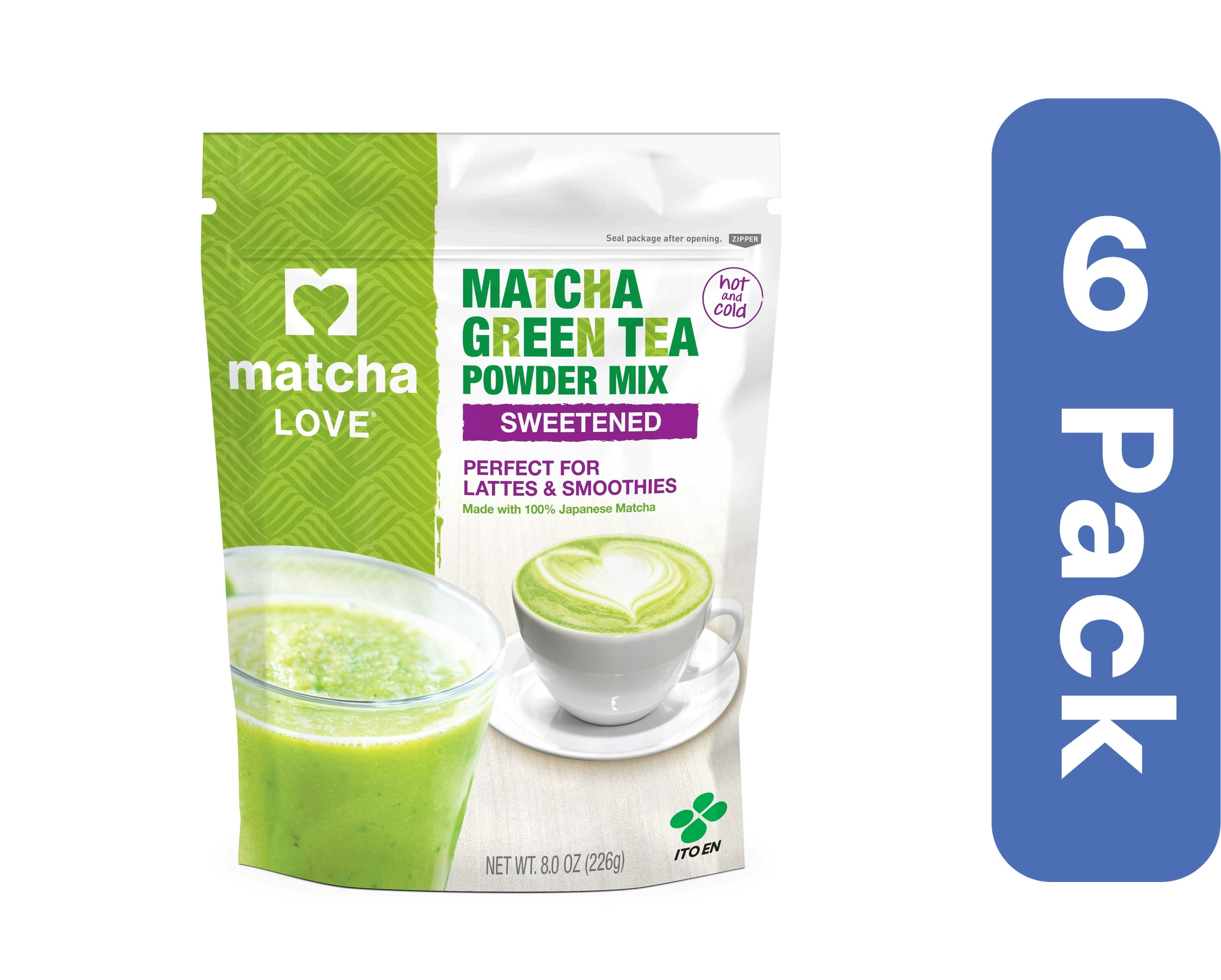 Matcha Mix Tea Green Matcha Sweetened (Pack of 6)