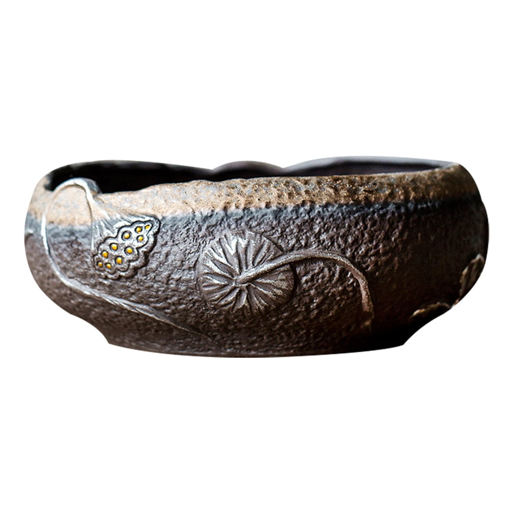 Matcha Pottery Teaware Black Drinking Glasses Tea Cup Washing Bowl Tea