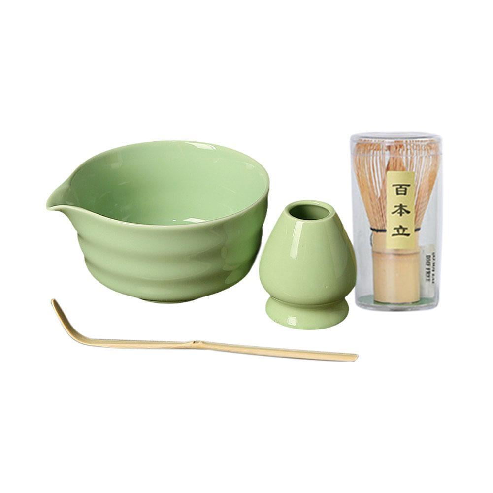 Hnvdkln Matcha Whisk Set - 530ml Ceramic Bowl, Bamboo Whisk, Spoon, Stand - Complete Matcha Making Kit