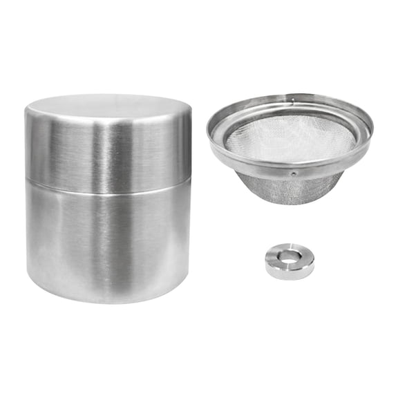 Matcha Shaker Sifter ,Matcha Container Tin, Stainless Steel Canisters with Agitator Rings,for Tea Powder Organizer Latte Kitchen Tea Bar Coffee Station