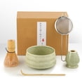 thumbnail image 1 of Matcha Tea Set 5 Pieces Clearance! Matcha Tea Set with Whisk Ceramic Bowl & Holder – Matcha Making Kit for Traditional Japanese Tea – Ideal Matcha Set for Beginners And, 1 of 8