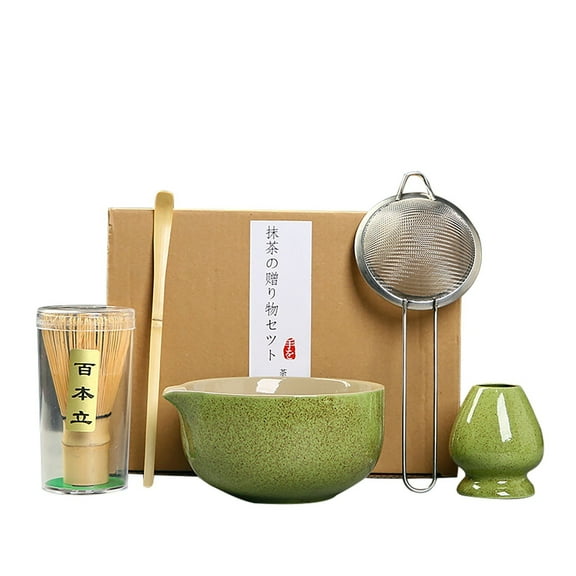 Matcha Tea Set Clearance! Matcha Tea Set with Whisk Ceramic Bowl & Holder – Matcha Making Kit for Traditional Japanese Tea – Ideal Matcha Set for Beginners And