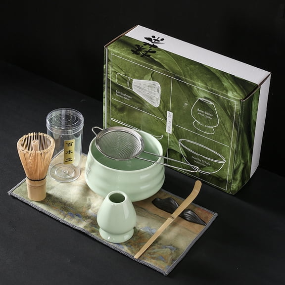 Matcha Tea Set, Matcha Bowl and Whisk set, Matcha Starter Kit, Matcha Ceremony Kit Japanese Tea Ceremony Set for Matcha Making