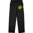 thumbnail image 1 of Matcha Teacup Green Is The New Black Men's Black Sleep Pajama Pants-Large, 1 of 6