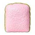 thumbnail image 1 of Matcha Toast Squishy Toy, Pink Toast Slice Stress Ball with Green Edge, Crunchy Sound Fidget Toy, Stress Relief Sensory Toy for Kids Adults, Bakery Desk Decor Gift, 1 of 5