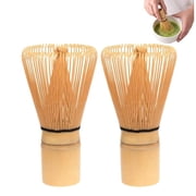 Matcha Whisk - 2-pack Bamboo matcha Whisk set, Handcrafted Traditional Japanese Chasen, 100-Prong Matcha Stirrer Wisk Mixer Brush for Authentic Matcha Tea Preparation