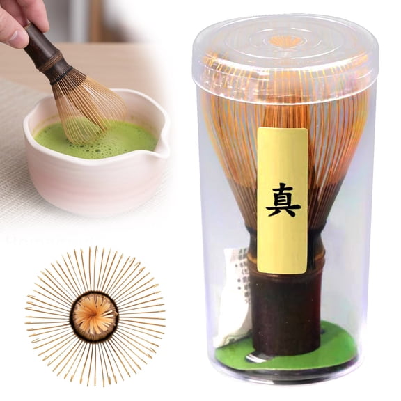 Matcha Whisk, Handcrafted Traditional Japanese Chasen,Reusable Matcha Stirrer Chasen Brush,100-Prong Matcha Stirrer Wisk Mixer Brush, 2.7"×4.3",1PC