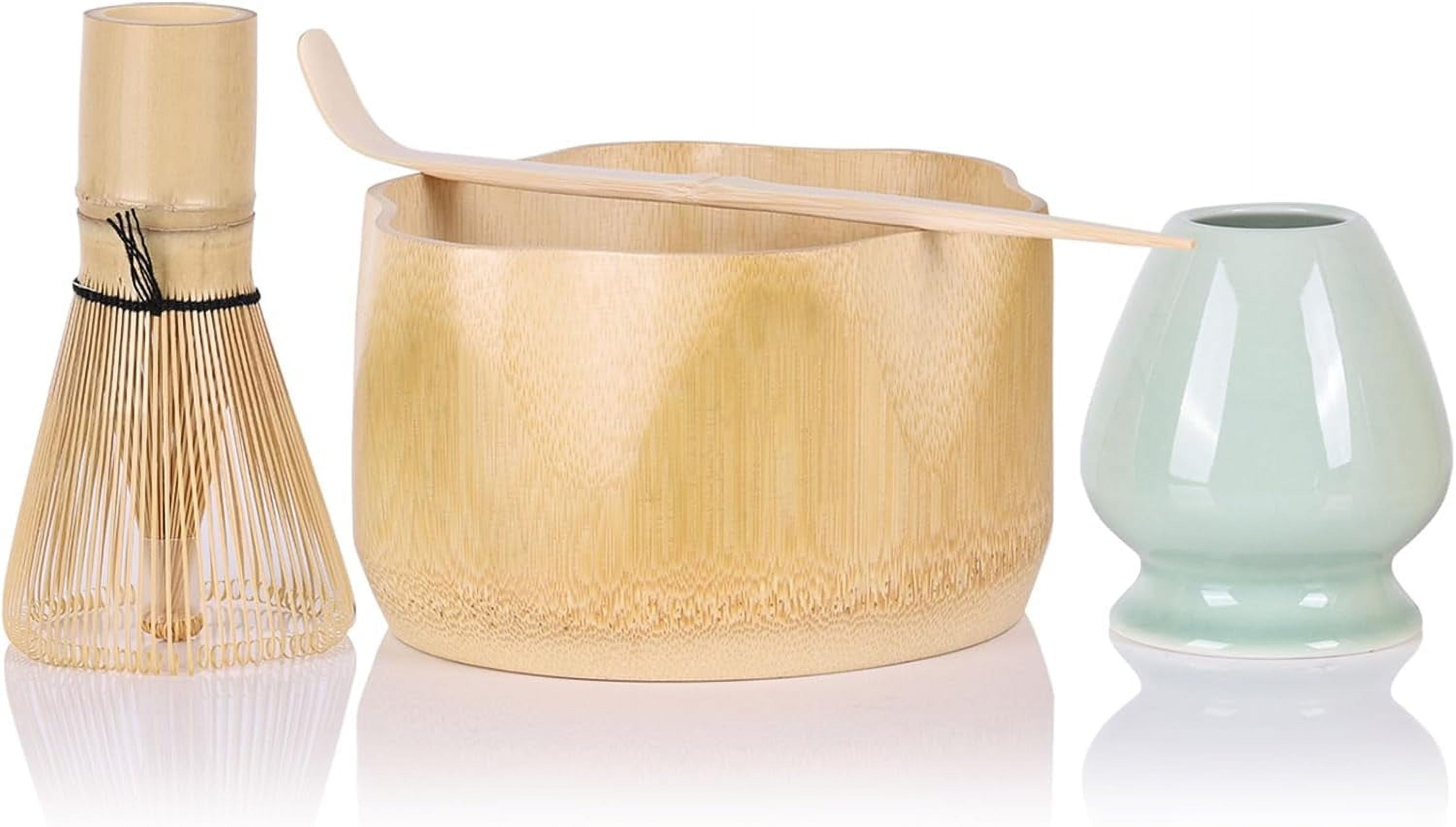 Matcha Whisk Set, 8 PCS Ceramic Matcha Set With Bamboo Scoopa, Scoop