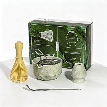 Matcha Whisk Set, Ceramic Matcha Set Includes Matcha Bowl, Matcha Whisk