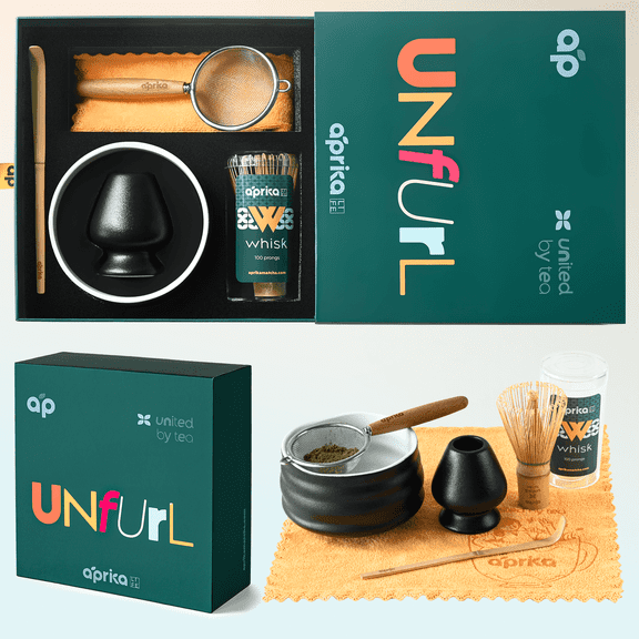 Matcha Whisk Set, Matcha Bowl and Whisk Set, Ceremonial Matcha Starter Kit, The Perfect Matcha Kit for Japanese Matcha Green Tea Powder, Handmade Matcha Set – Christmas Gift Set – Black