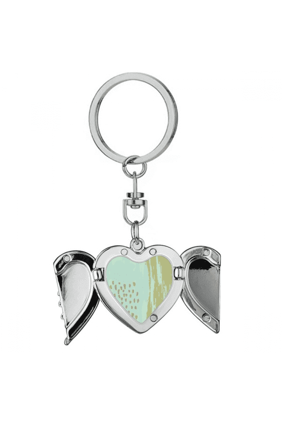 Matcha s Art Pattern Heart Angel Wing Key Chain Holder