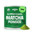 thumbnail image 1 of MatchaDNA Certified USDA Organic Matcha Green Tea Powder Can 16 oz (454 G), 1 of 8