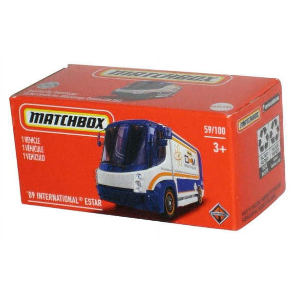 Matchbox '09 International eStar (2020) Power Grabs Box Blue & White Toy 59/100