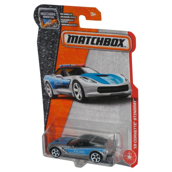 Matchbox '15 Corvette Stingray Police (2016) Mattel Metal Toy Car 64/125
