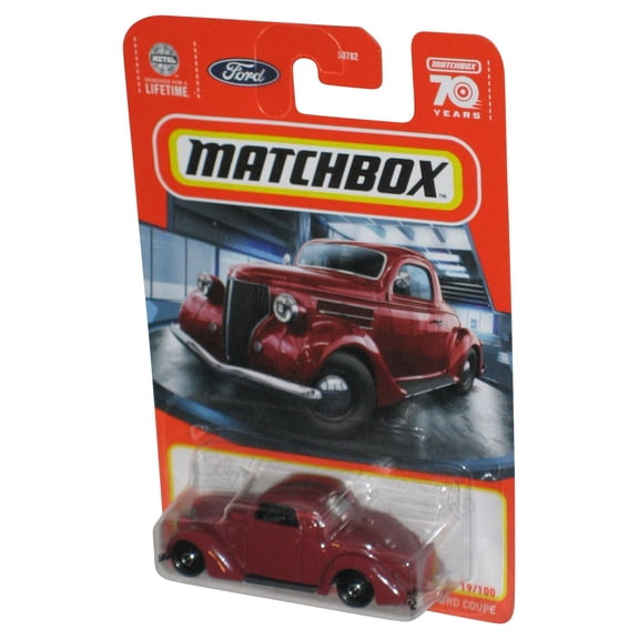 Matchbox 1936 Ford Coupe (2023) Mattel Red Die-Cast Toy Car 19/100