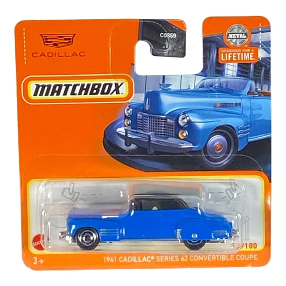 Matchbox 1941 Cadillac Convertible Short Card 59/100