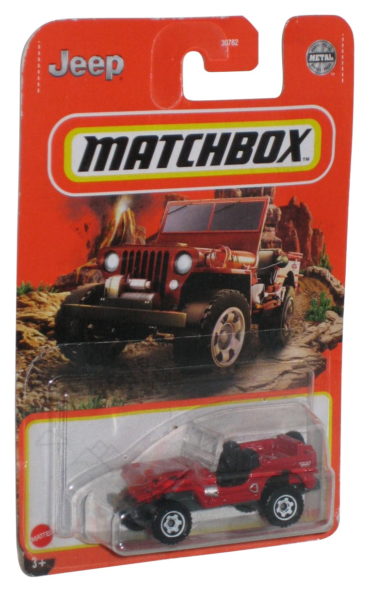 Matchbox 1948 Willys Jeep 2020 Metal Red Toy Car Vehicle 76 100
