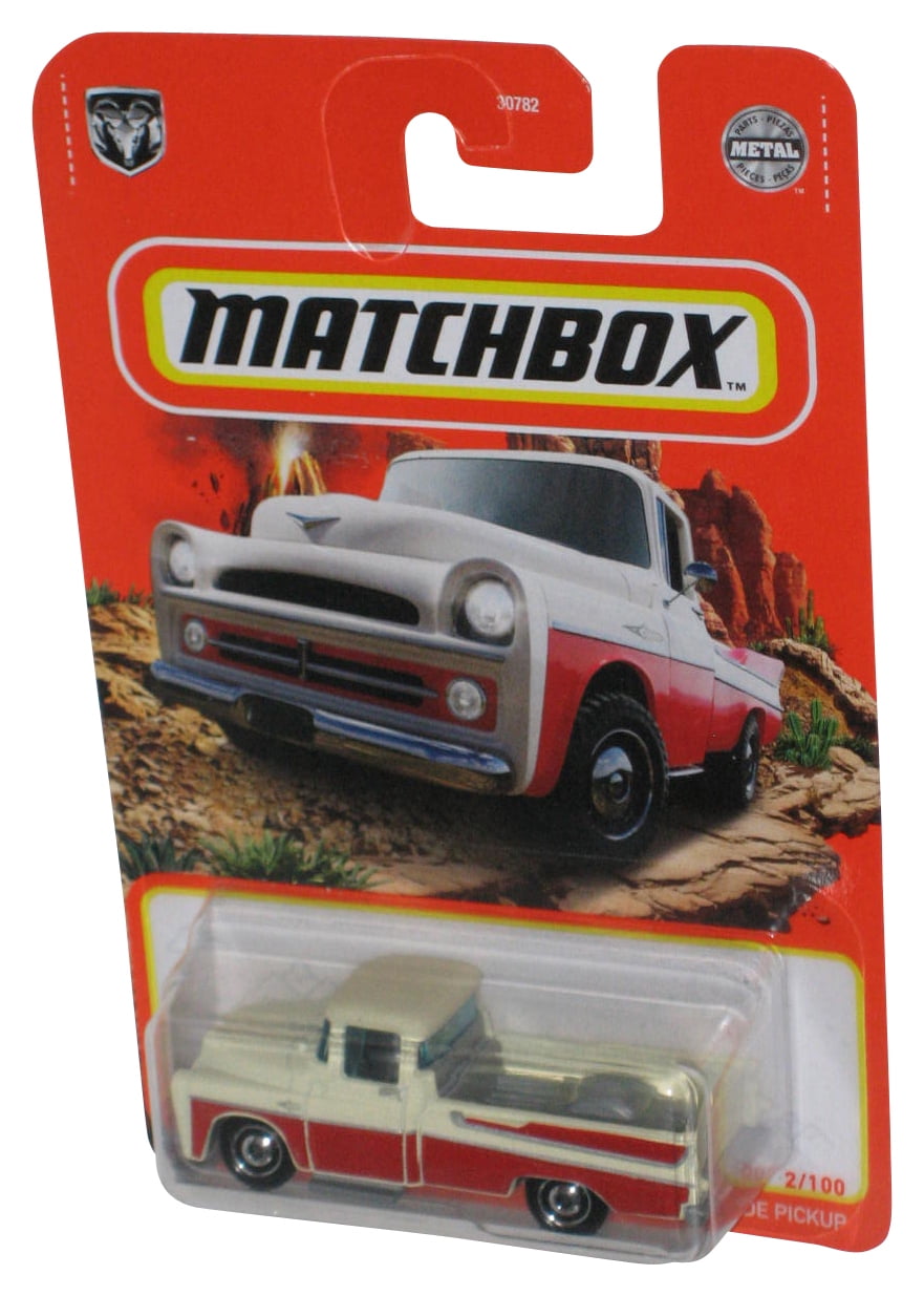 Matchbox 1957 Dodge Sweptside Pickup (2020) Red & White Metal Toy Car 2/100