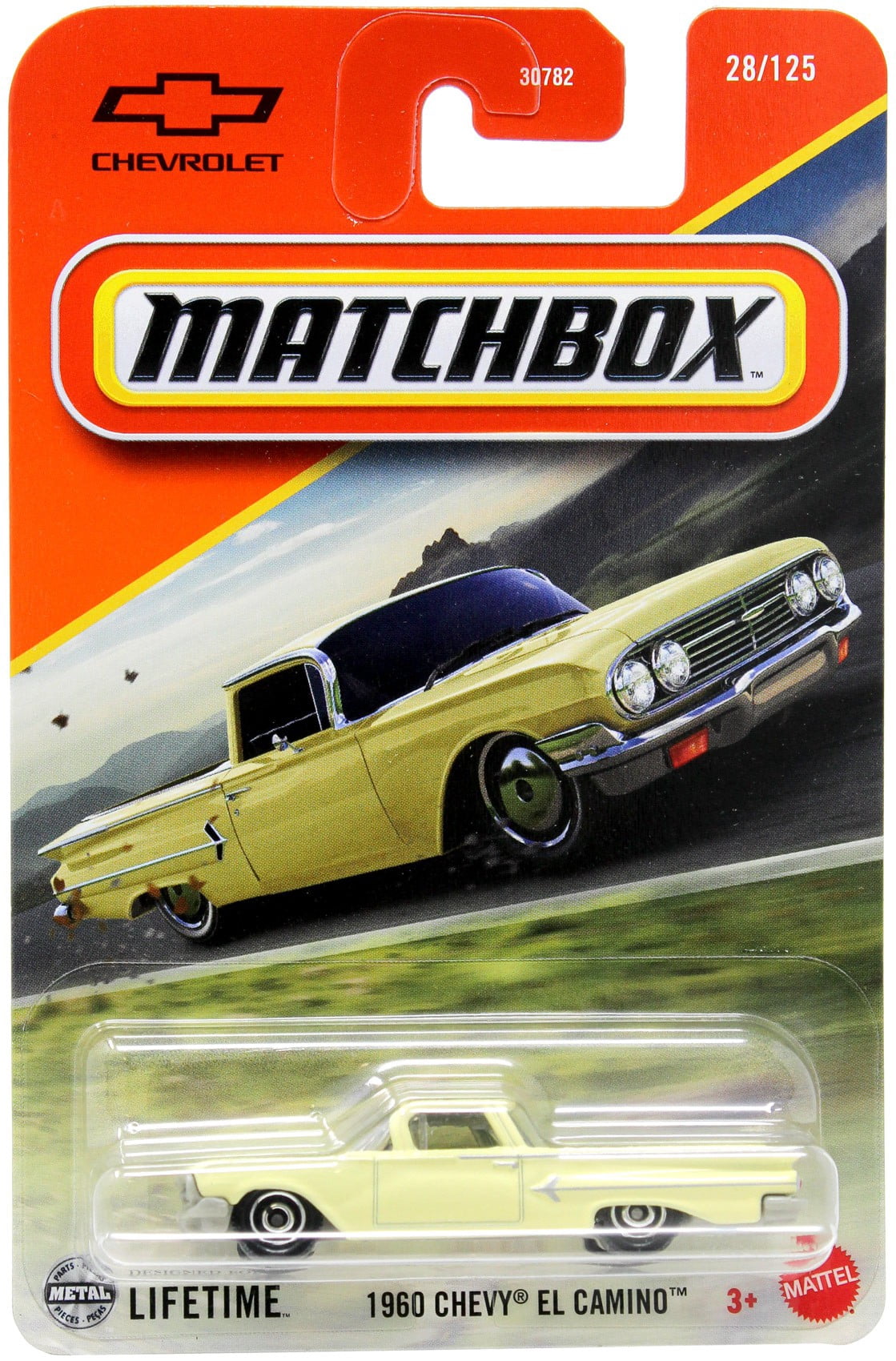 Matchbox 1960 Chevy El Camino Diecast Car (Yellow) - Walmart.com
