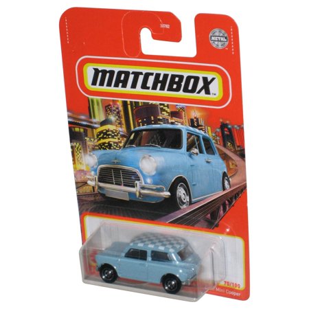 Matchbox 1964 Austin Mini Cooper (2020) Metal Blue Toy Car 70/100