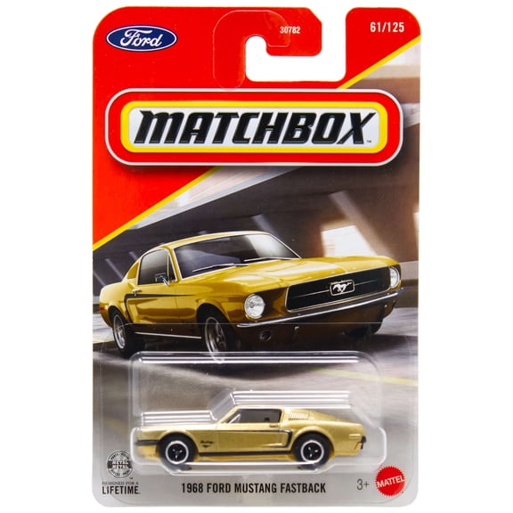 Matchbox 1968 Ford Mustang Fastback Diecast Car [Gold]