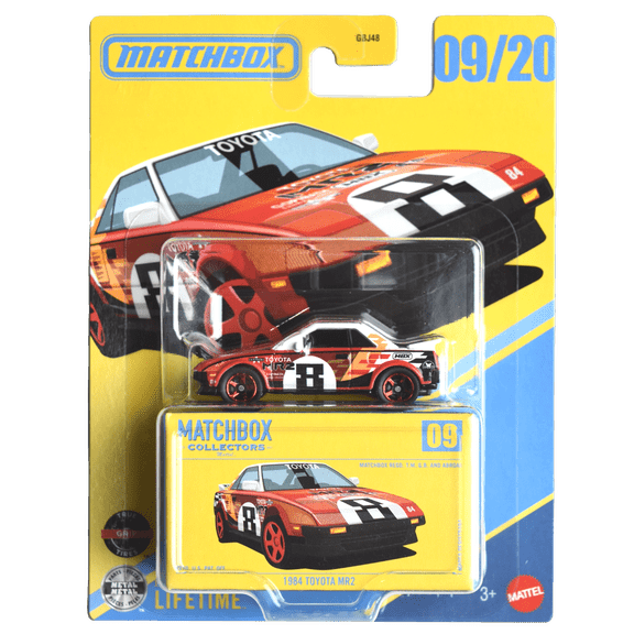 Matchbox 1984 Toyota MR2, collectors series 9/20 [red/white/black]