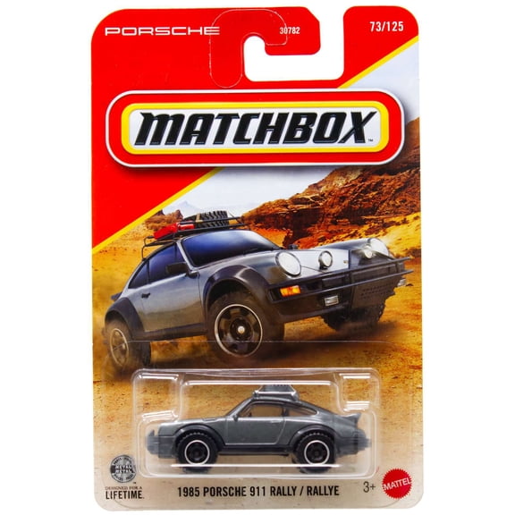 Matchbox 1985 Porsche 911 Rally Diecast Car [Grey]
