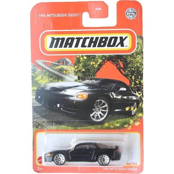 Matchbox 1994 Mitsubishi 3000GT, black metal parts