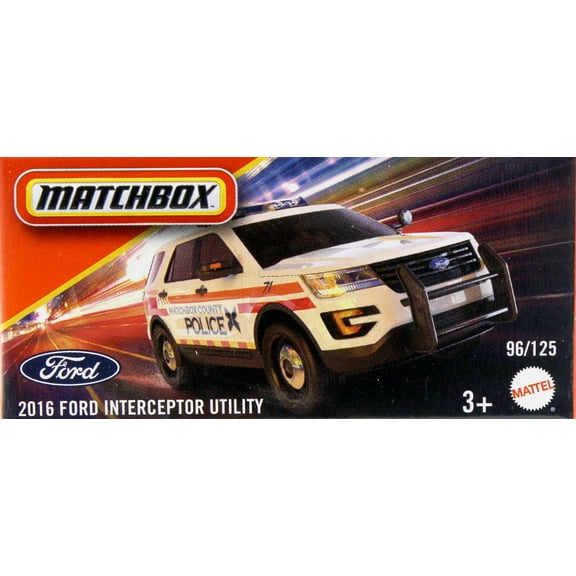 Matchbox 2016 Ford Interceptor Utility Diecast Car [Boxed, Version 2]