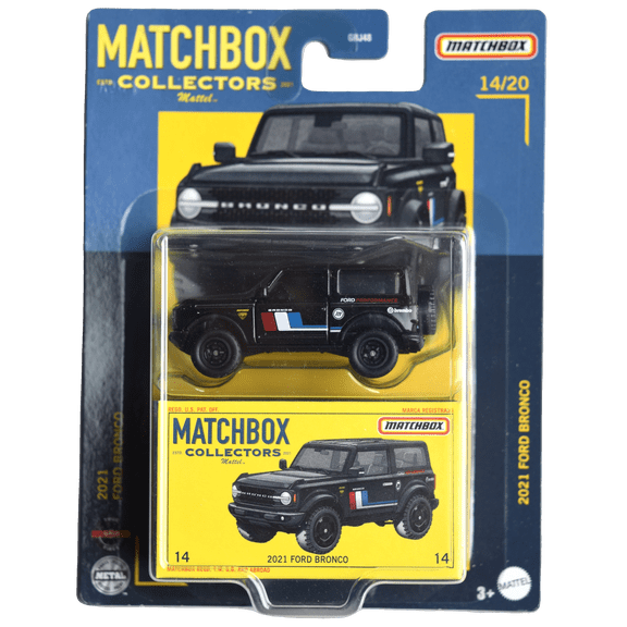 Matchbox 2021 Ford Bronco, Collectors Series 14/20 [black]