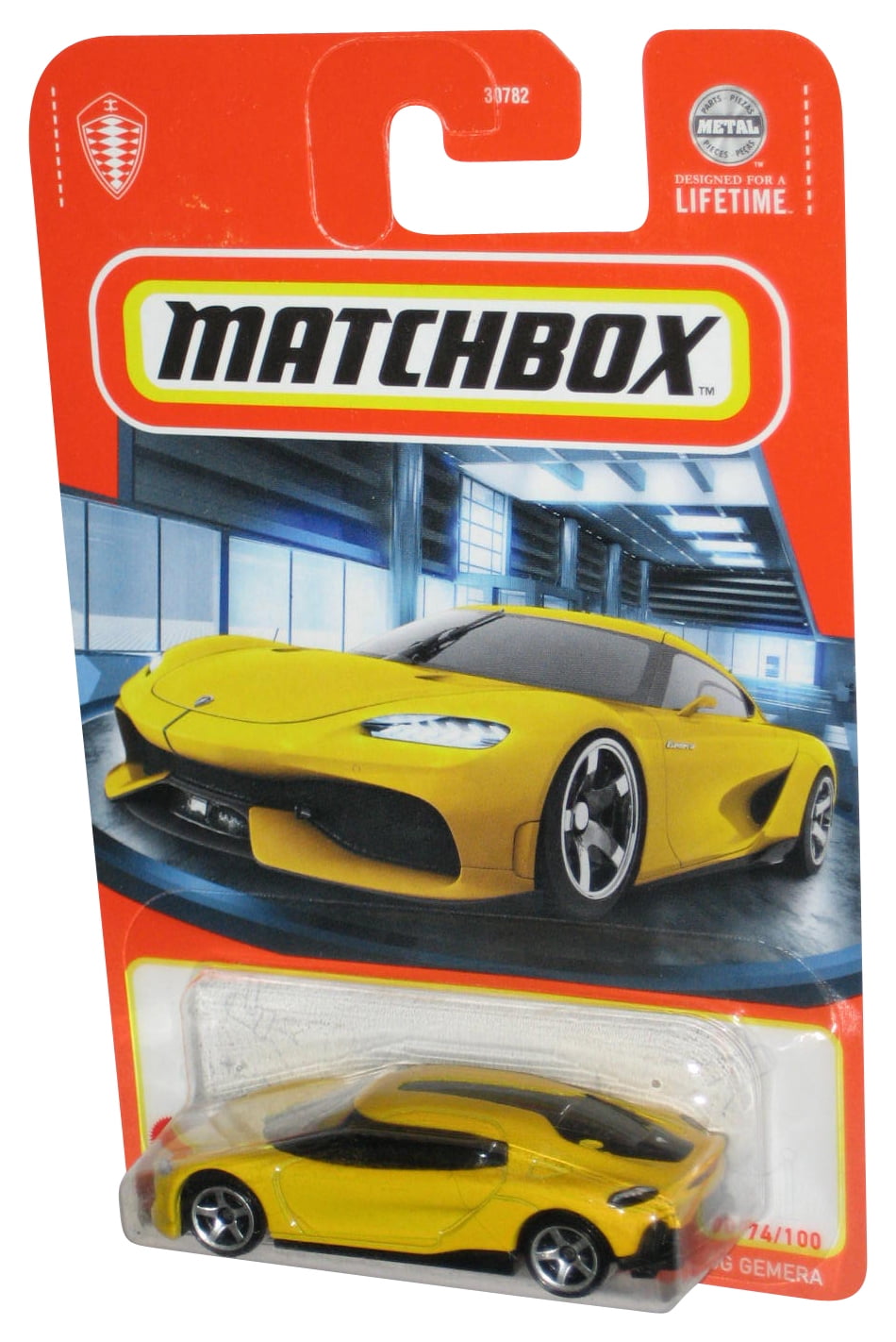 Matchbox Auto Koenigsegg Gemera 2021 – 1:64, Gelb, Spielzeug-Sammelmodell