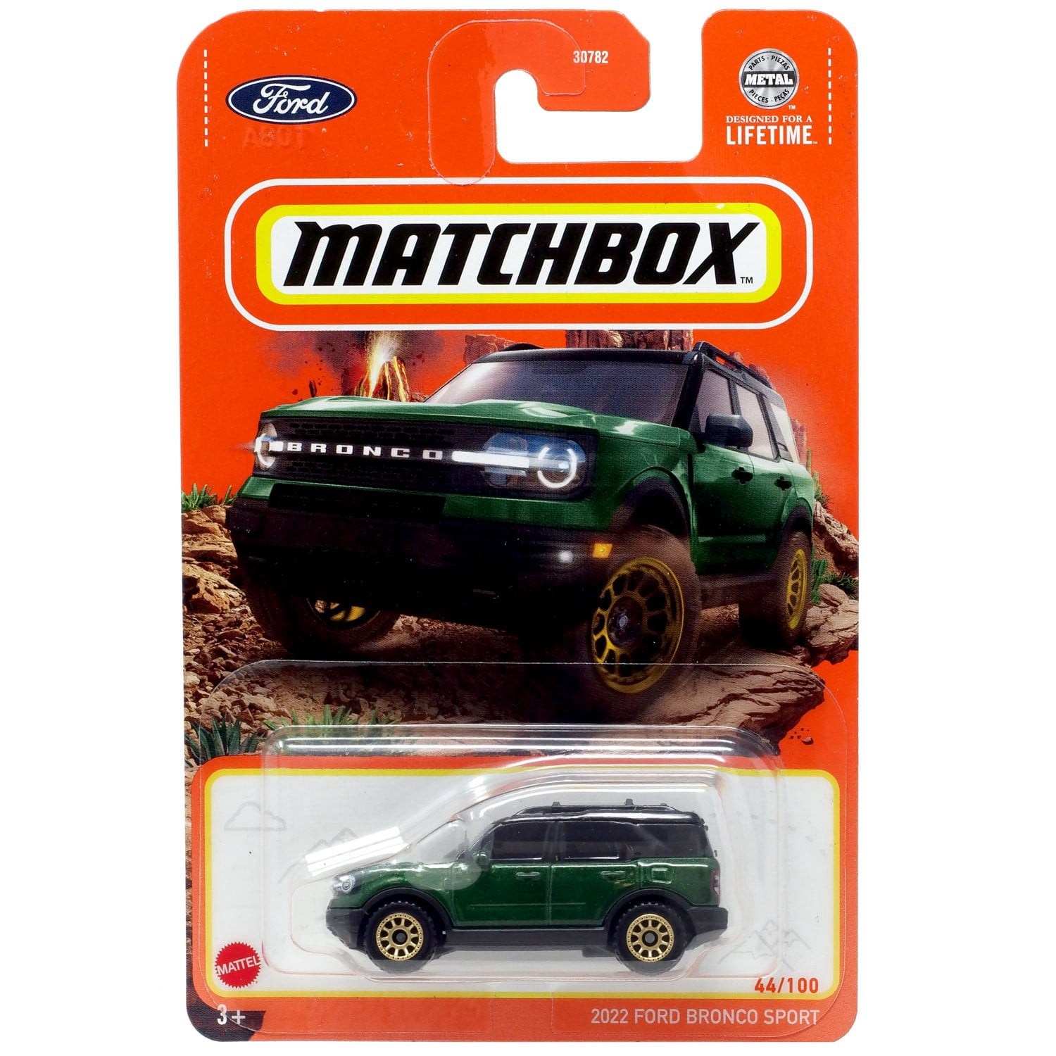 Matchbox, Matchbox 2022 Ford Bronco Sport Diecast Car, Green