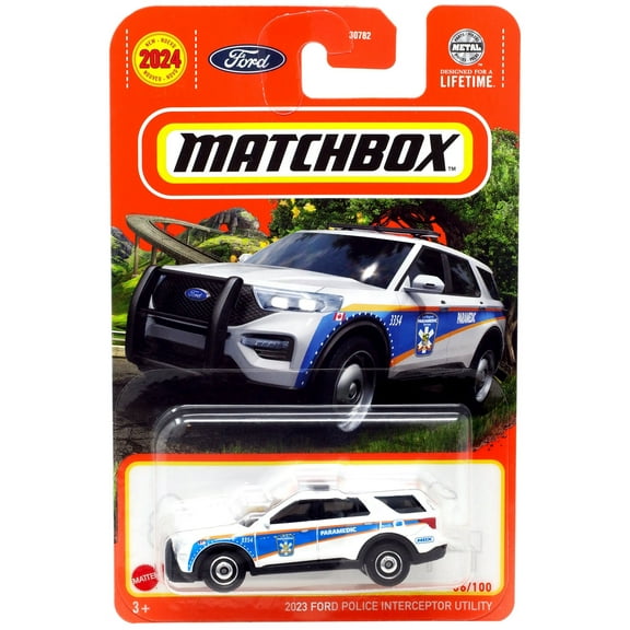 Matchbox 2023 Ford Police Interceptor Utility Diecast Car (Paramedic)