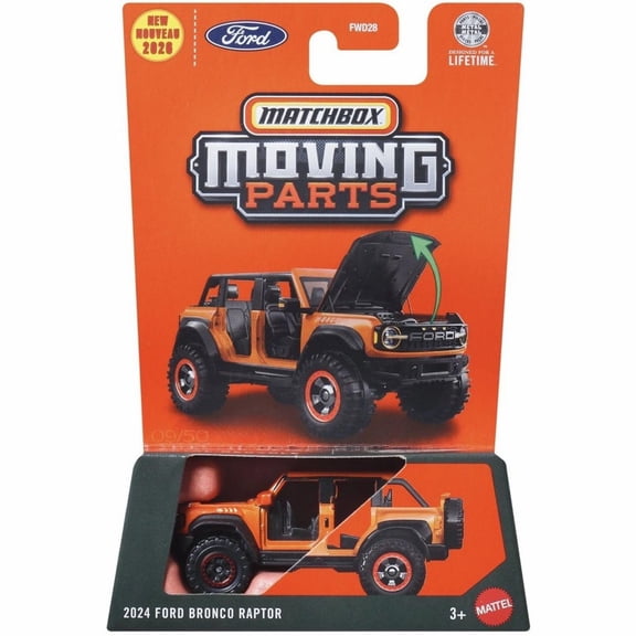 Matchbox 2024 Ford Bronco Raptor Moving Parts New 2026