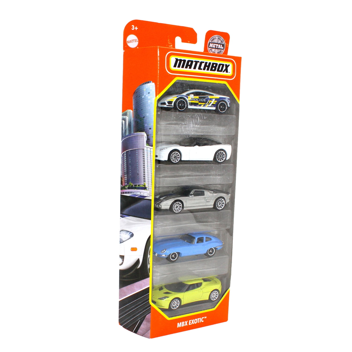 Matchbox 5 Pack, MBX Exotic - Walmart.com