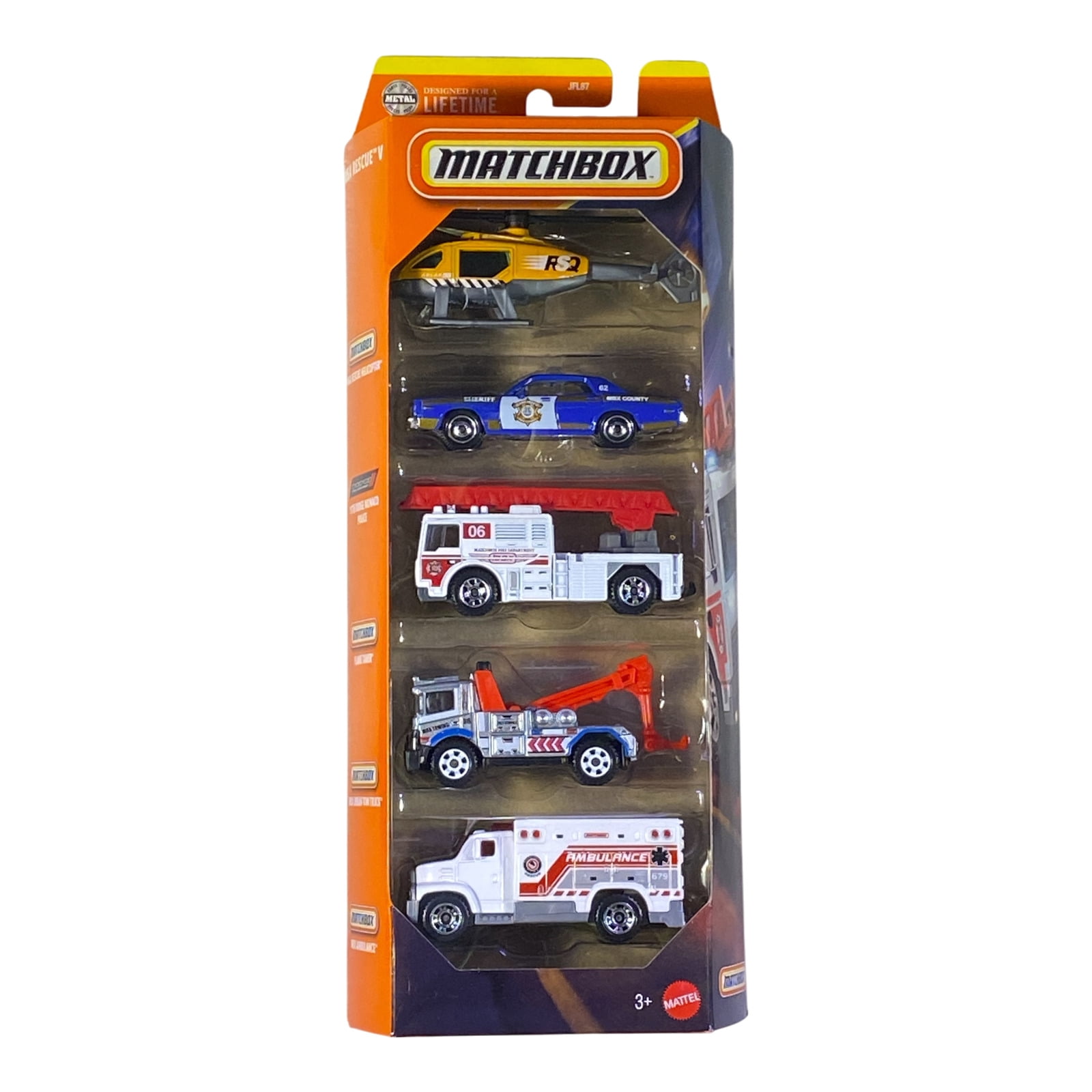 Matchbox- Playset Stazione di Servizio, con Veicolo e Pompe di Benzina