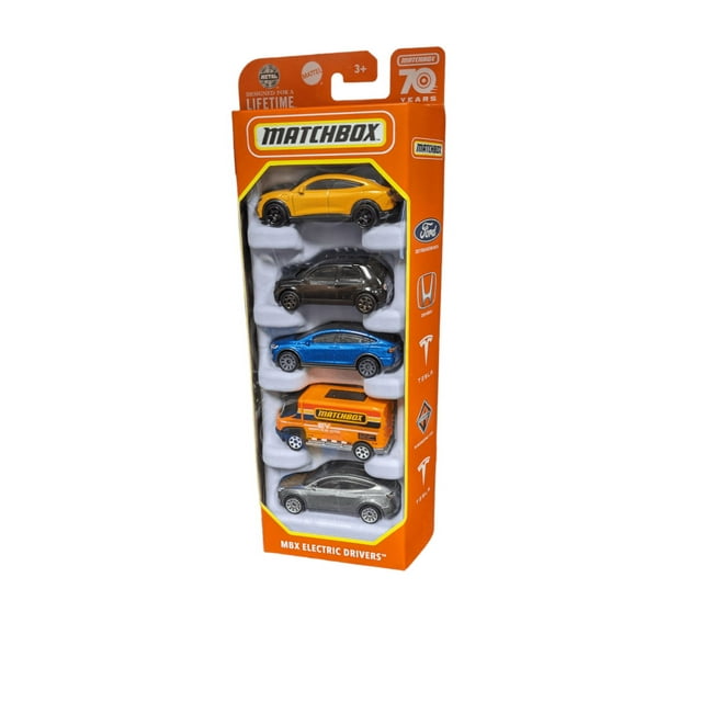 Matchbox 5 pack MBX Electric Drivers - Walmart.com