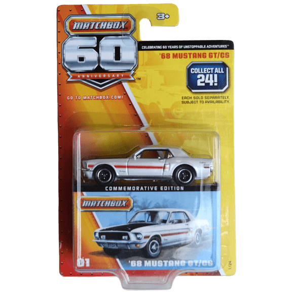 Matchbox '68 Mustang GT/CS 60th Anniversary Commemorative Edition [white]