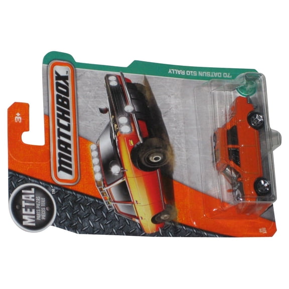 Matchbox '70 Datsun 510 Rally (2016) Orange Die-Cast Toy Car 94/125