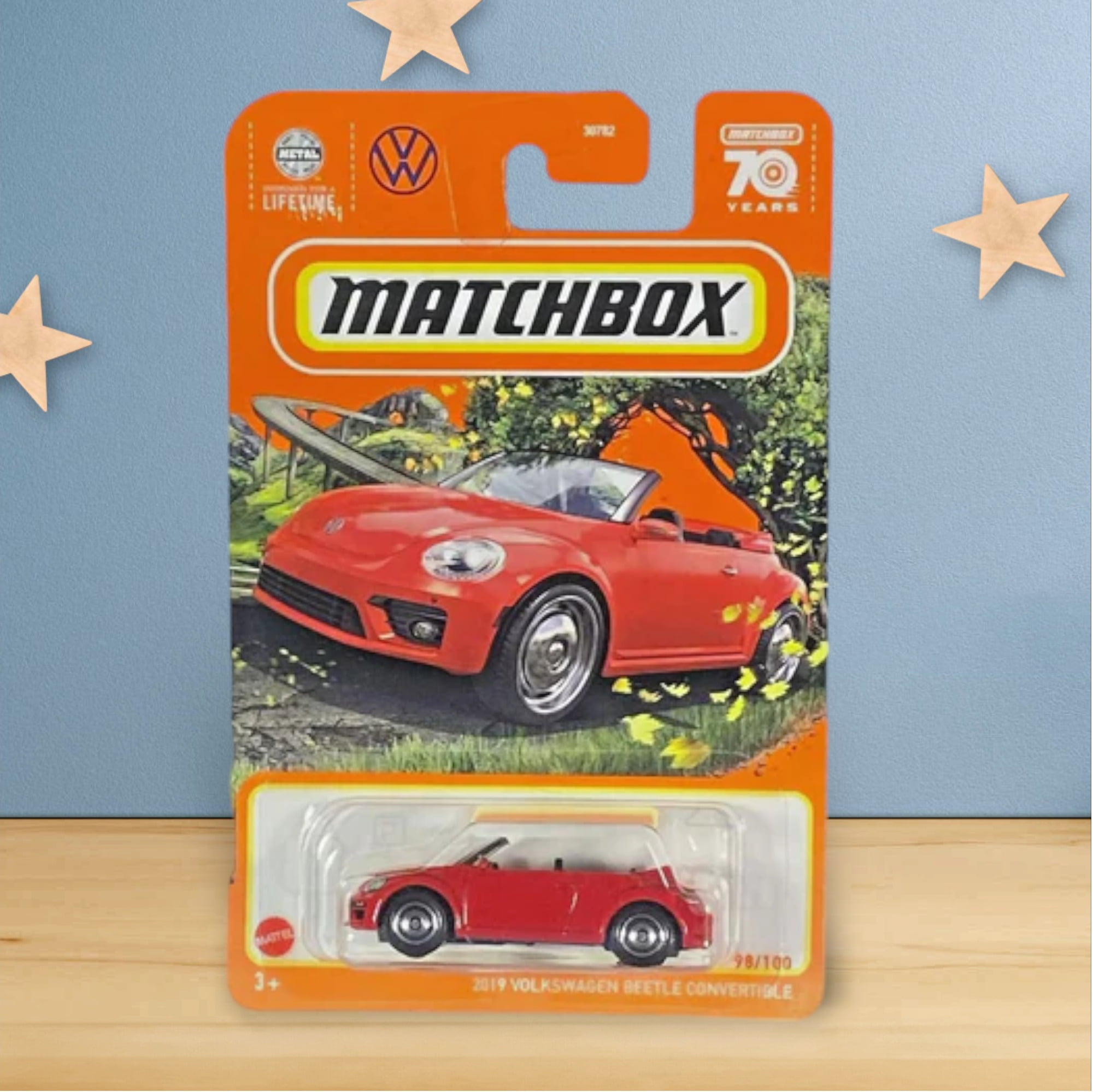 Matchbox 70 Years 2019 Volkswagen Beetle Convertible (Red