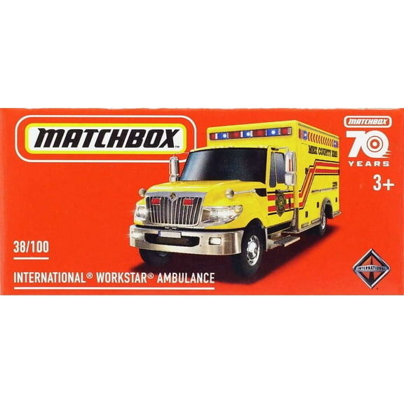 Matchbox 70th Anniversary International Workstar Ambulance Diecast Car
