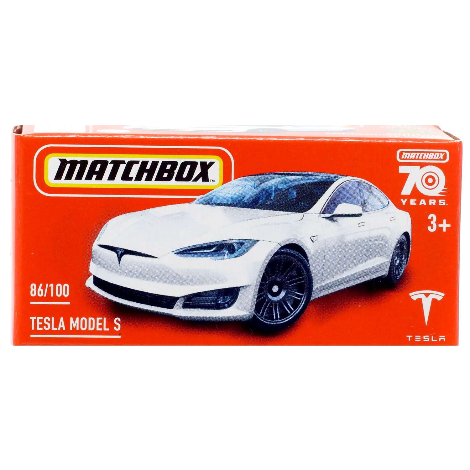 Matchbox 70th Anniversary Tesla Model S Diecast Car